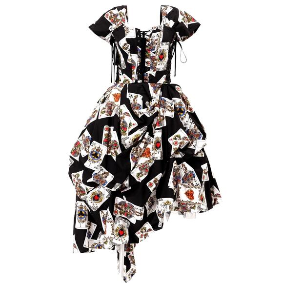 ⭐️SOLD⭐️ ONLY ONE! Dolce & Gabbana Queen of Hearts Corset Runway Gown NWT 40IT/S - Picture 2 of 13